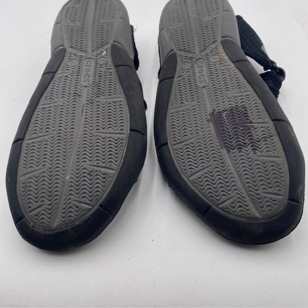 Crocs Swiftwater Mesh Sandal Women 10 Black Charcoal Sport Water Shoe Adjustable - Picture 10 of 12